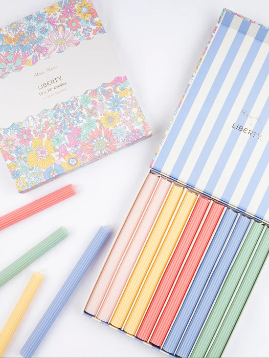 Meri Meri x Liberty Rainbow Garden Candle Gift Box