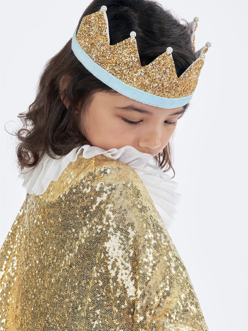 Gold & Pearl Party Crown