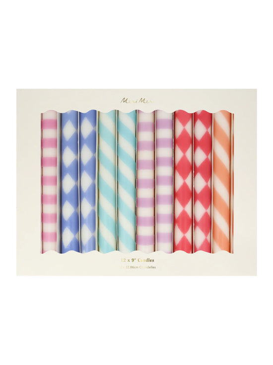 Patterned Table Candles
