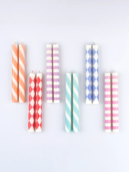 Patterned Table Candles