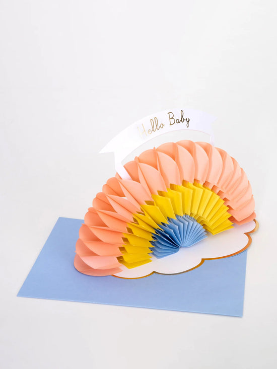Honeycomb Rainbow Baby Card