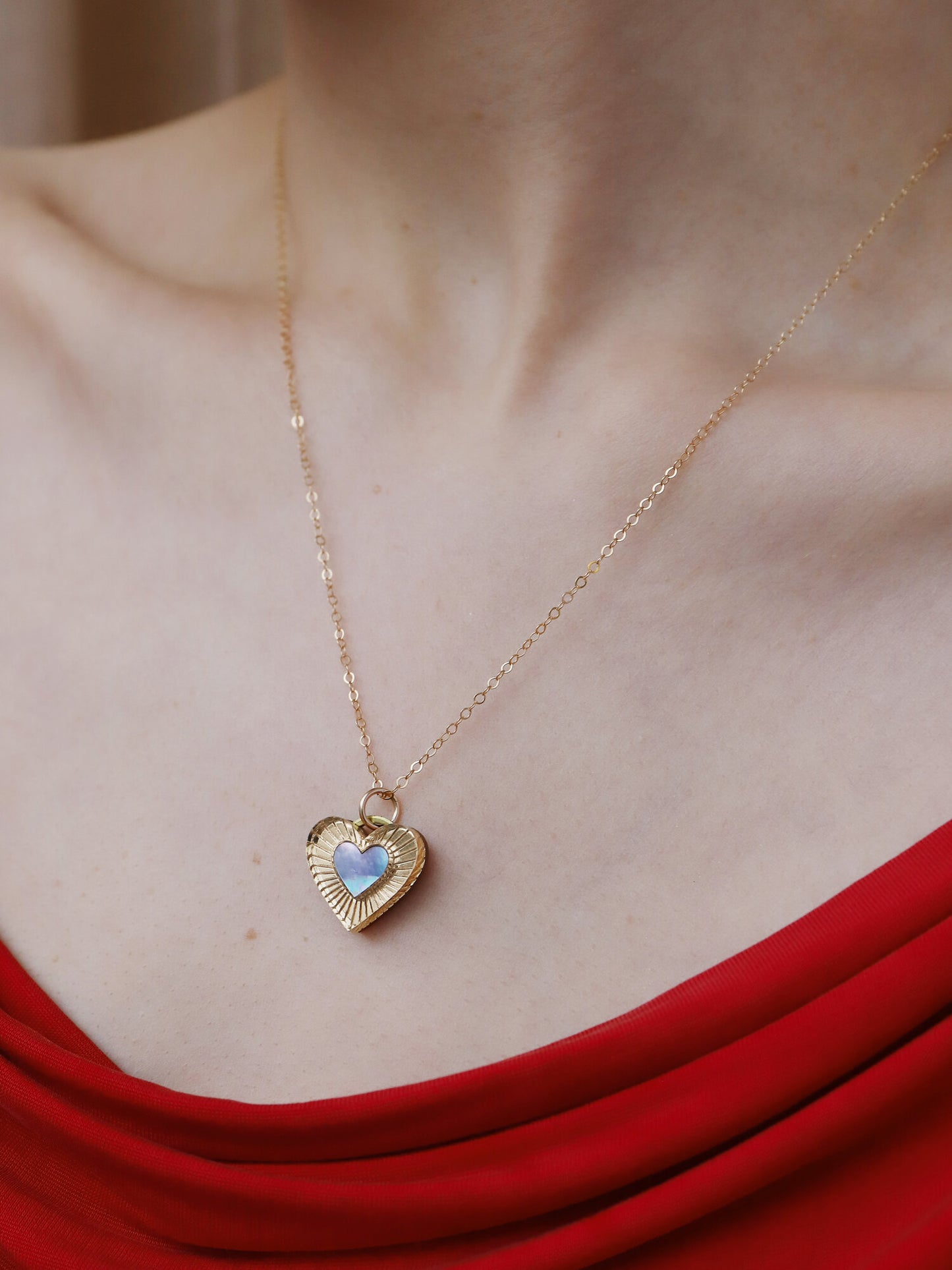 Red Mini Lyra Necklace