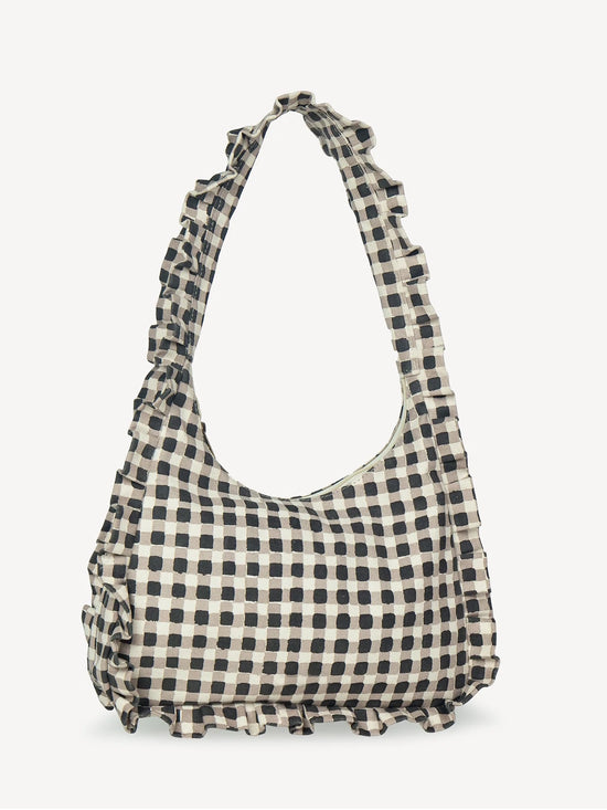 Ink Gingham Momo Shoulder Bag