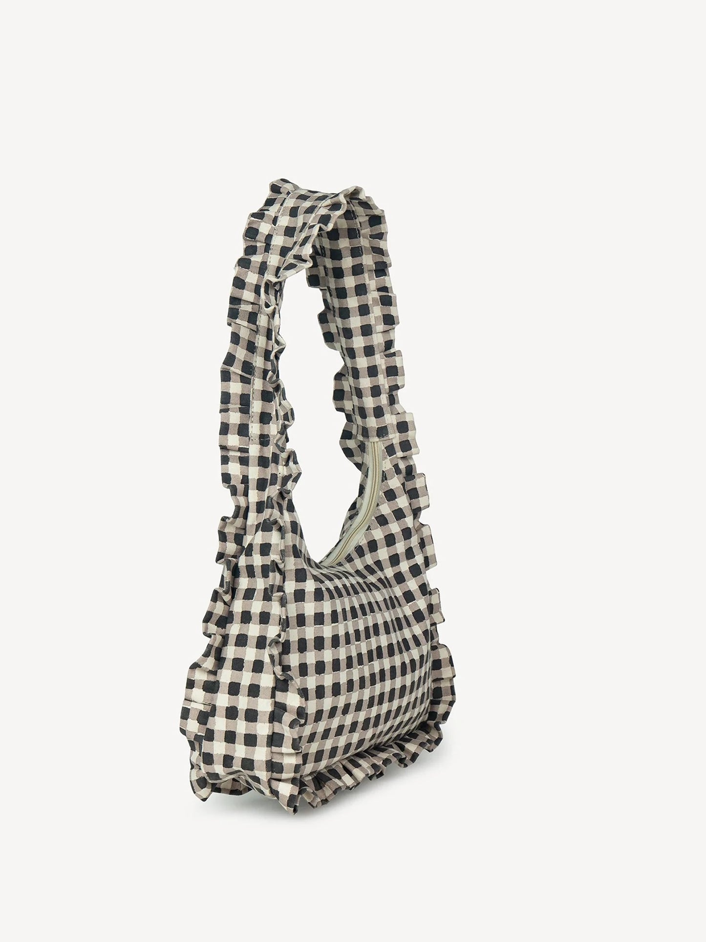 Ink Gingham Momo Shoulder Bag