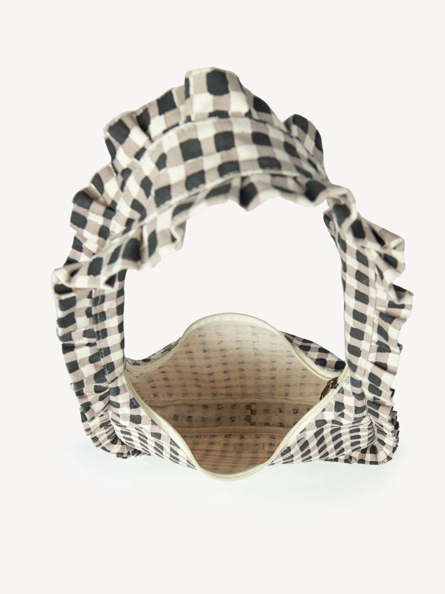 Ink Gingham Momo Shoulder Bag