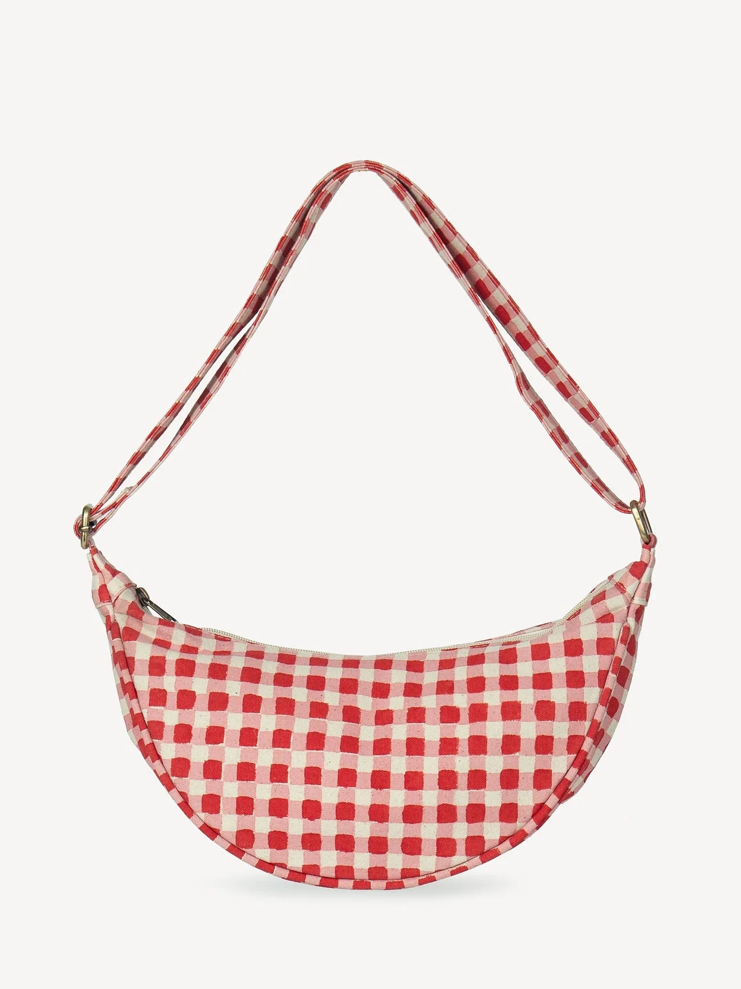 Tomato Gingham Moon Sling Bag