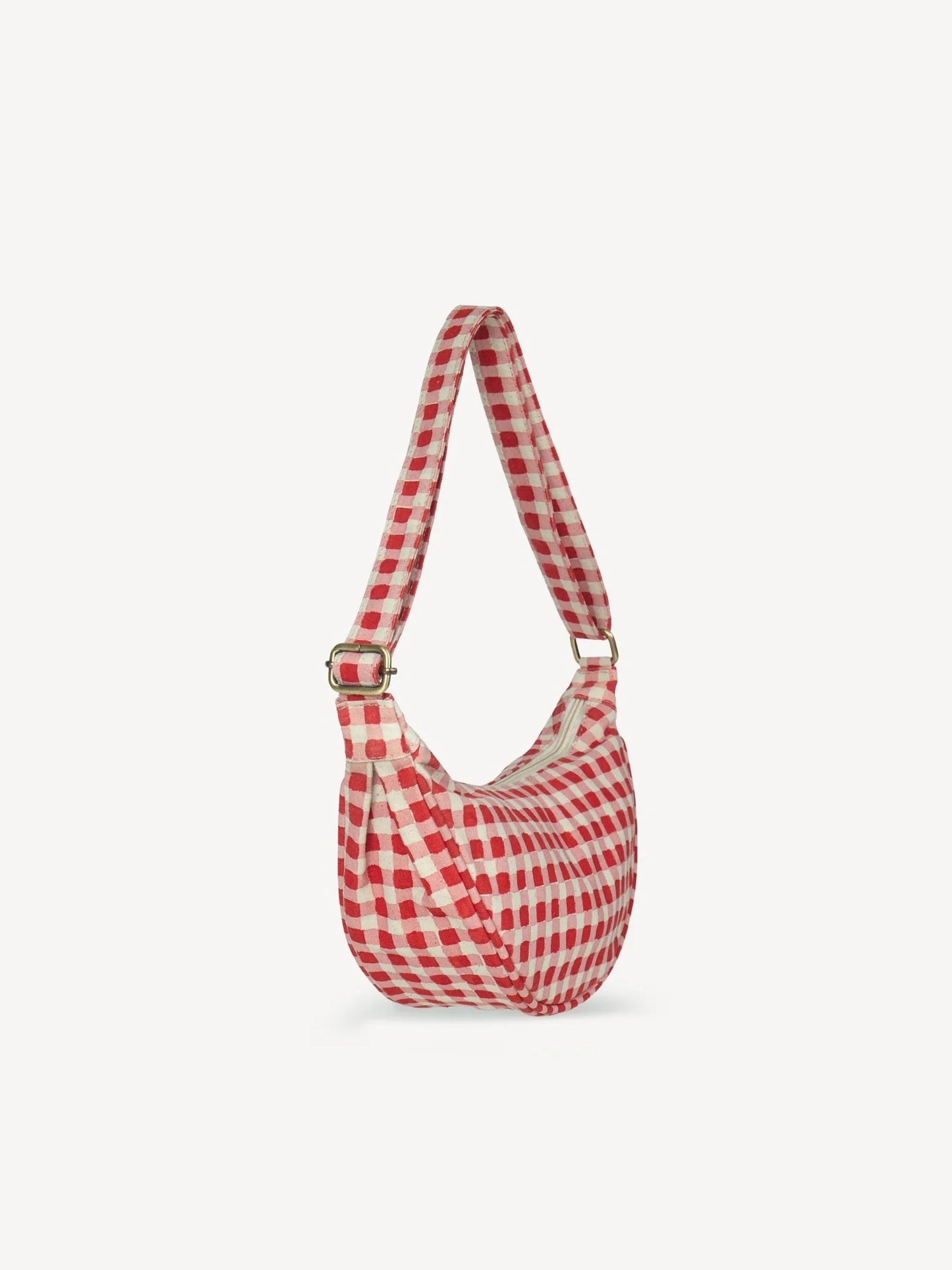 Tomato Gingham Moon Sling Bag