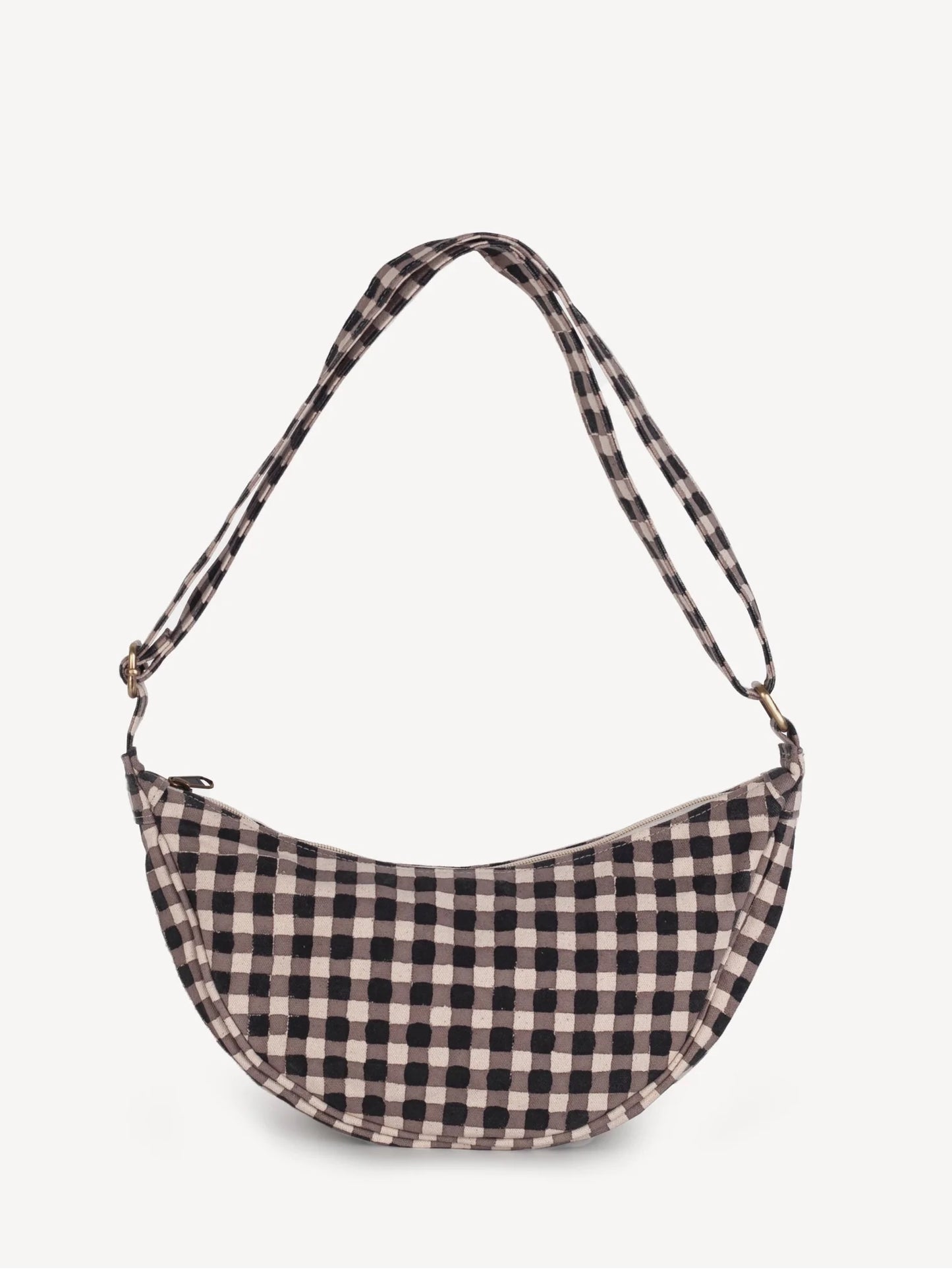 Ink Gingham Moon Sling Bag