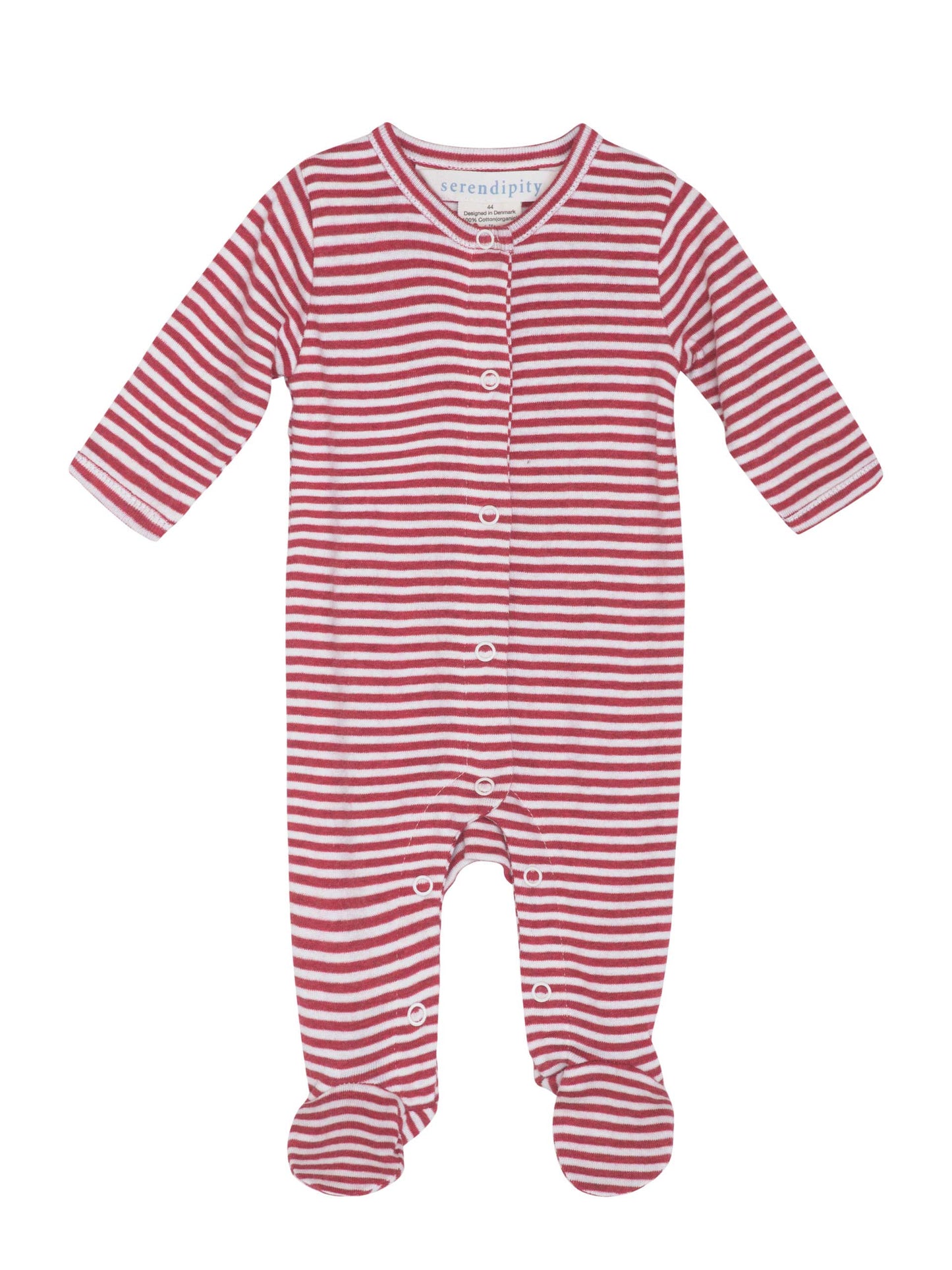 Ruby Stripe Sleepsuit