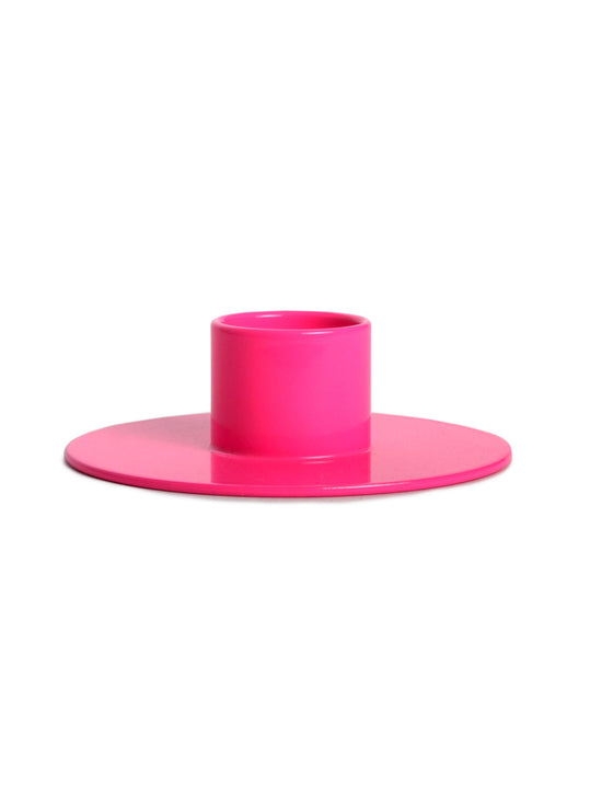 Neon Pink Candle Holder