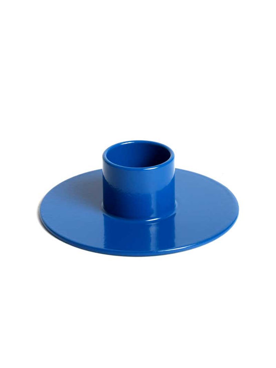 Signal Blue Candle Holder