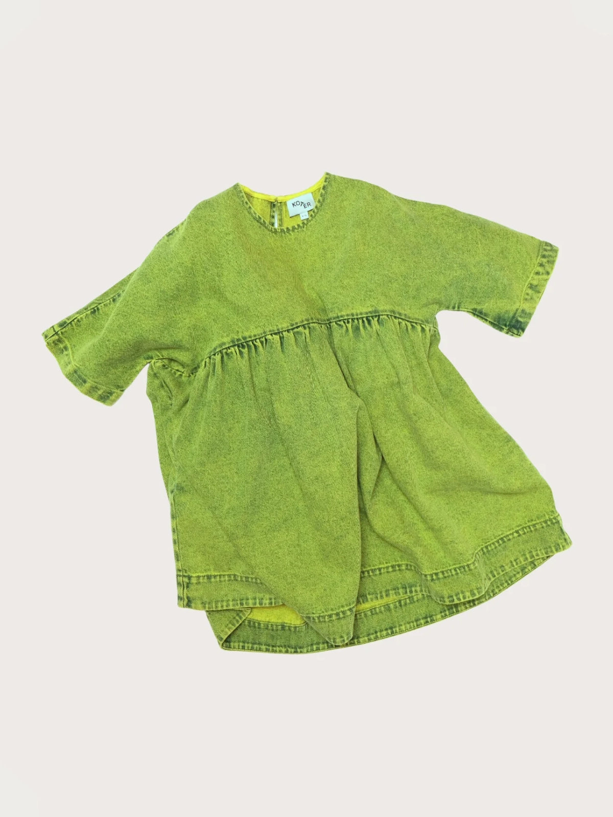 Green Overdye Denim Rumi Dress