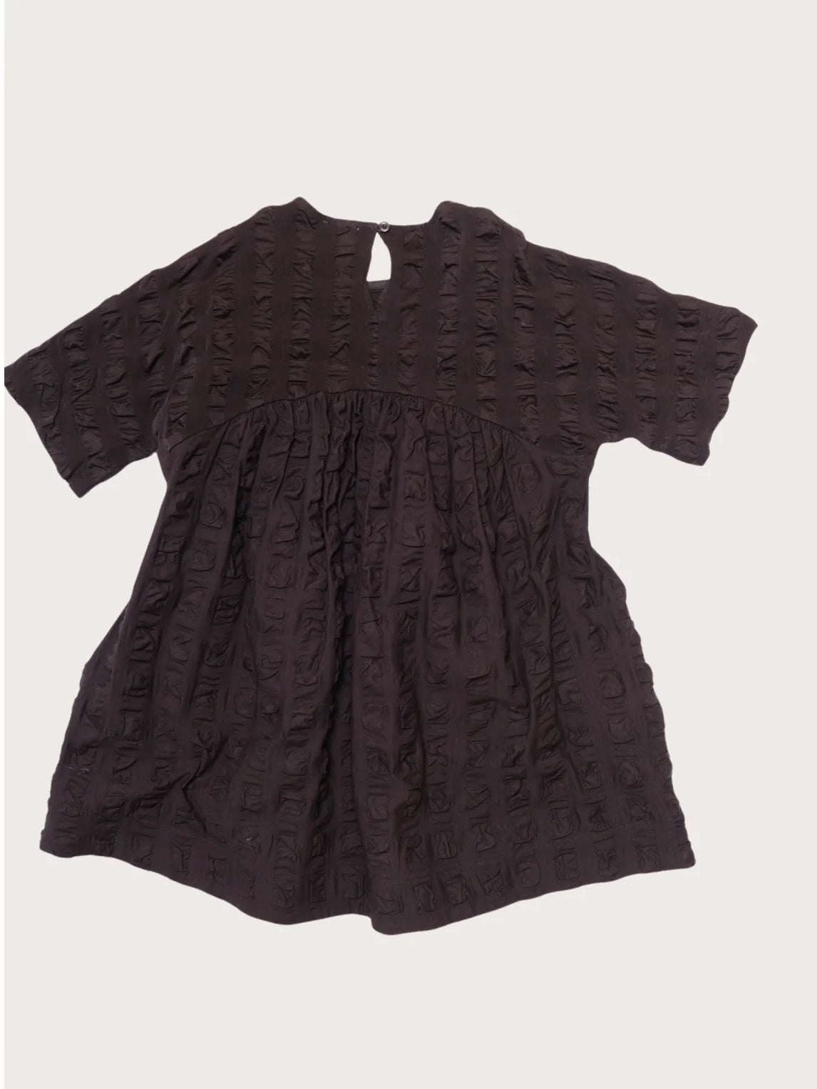 Black Giant Seersucker Rumi Dress