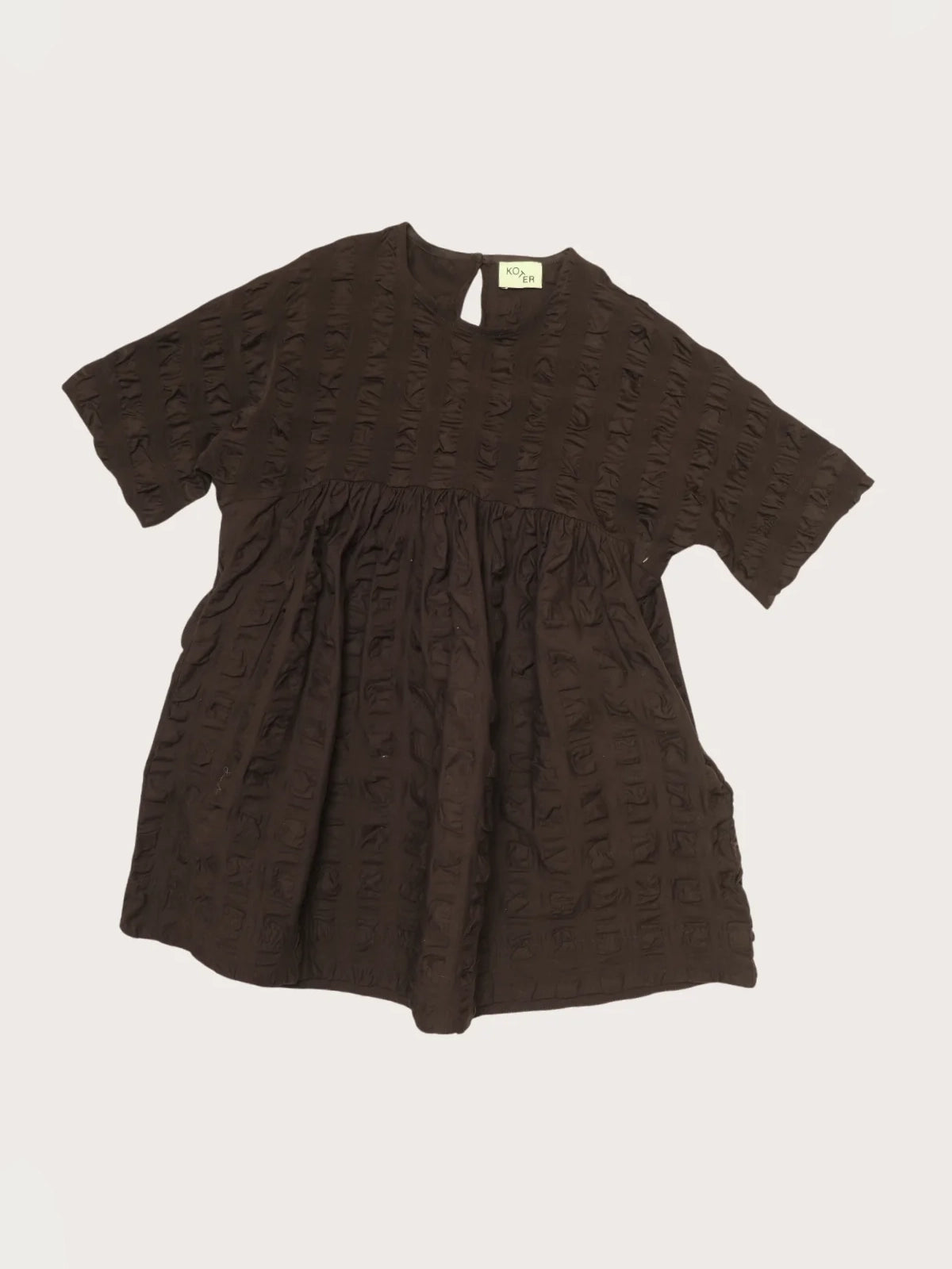 Black Giant Seersucker Rumi Dress