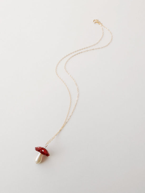 Load image into Gallery viewer, Red Shroom Necklace
