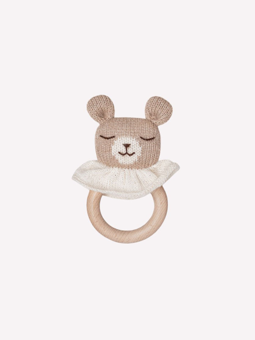 Teddy Sand Teething Ring