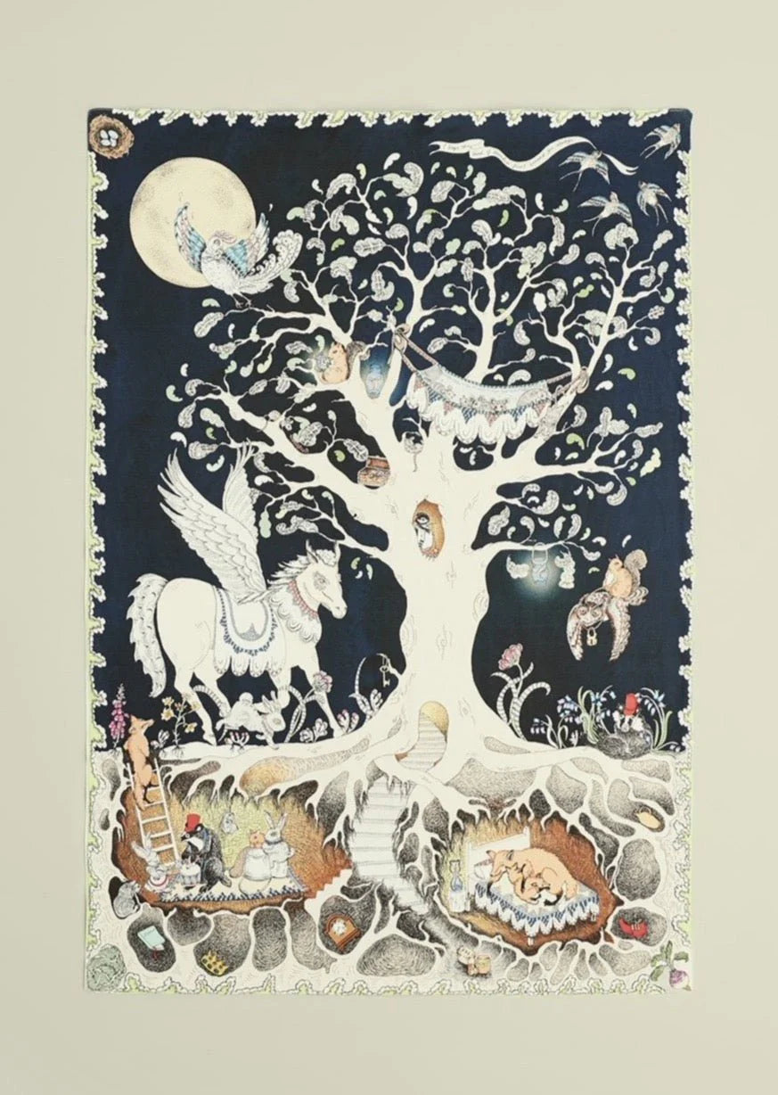 Enchanted Forest Large Muslin Blanket