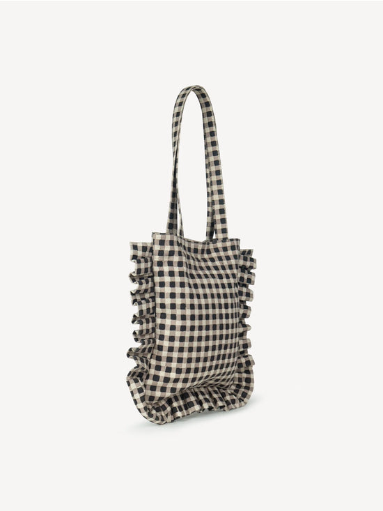 Ink Gingham Momo Tote