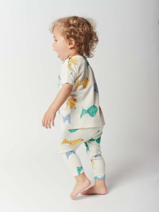 Multicolour Fish All Over Leggings