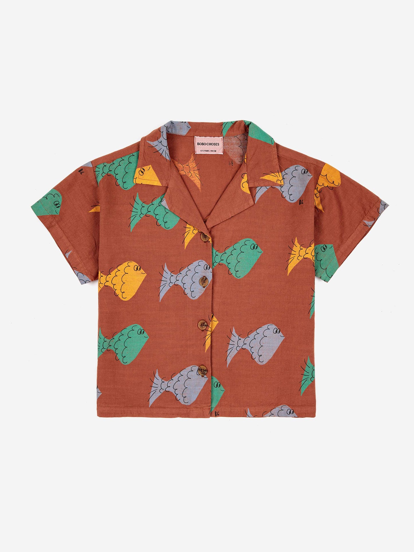 Multicolour Fish All Over Woven Shirt