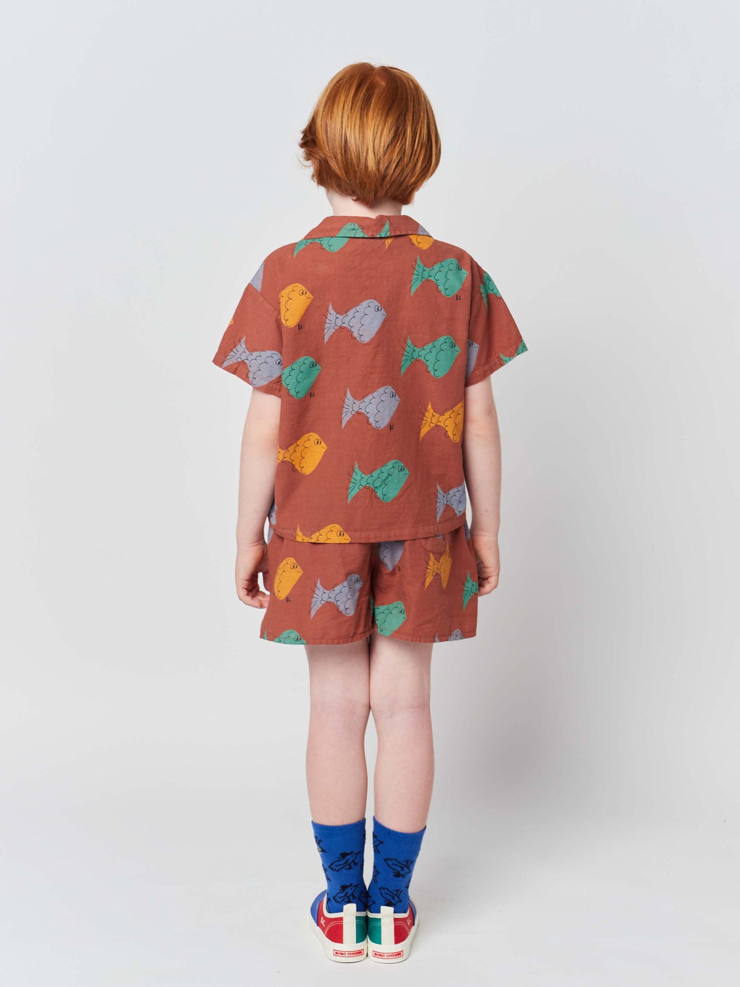 Multicolour Fish All Over Woven Shirt