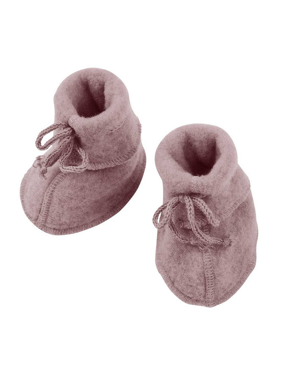 Rosewood Soft Fleece Baby Booties
