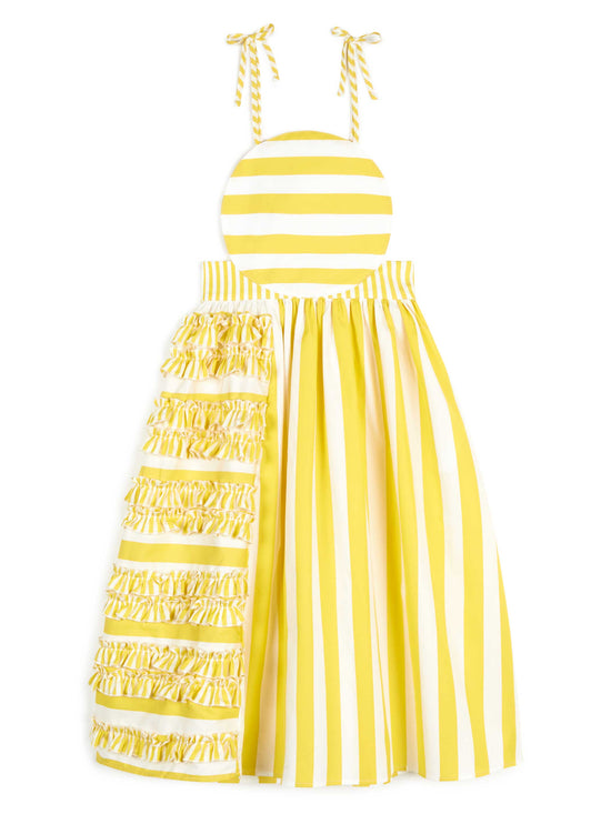 Load image into Gallery viewer, Amarilis Yellow Stripes Dress
