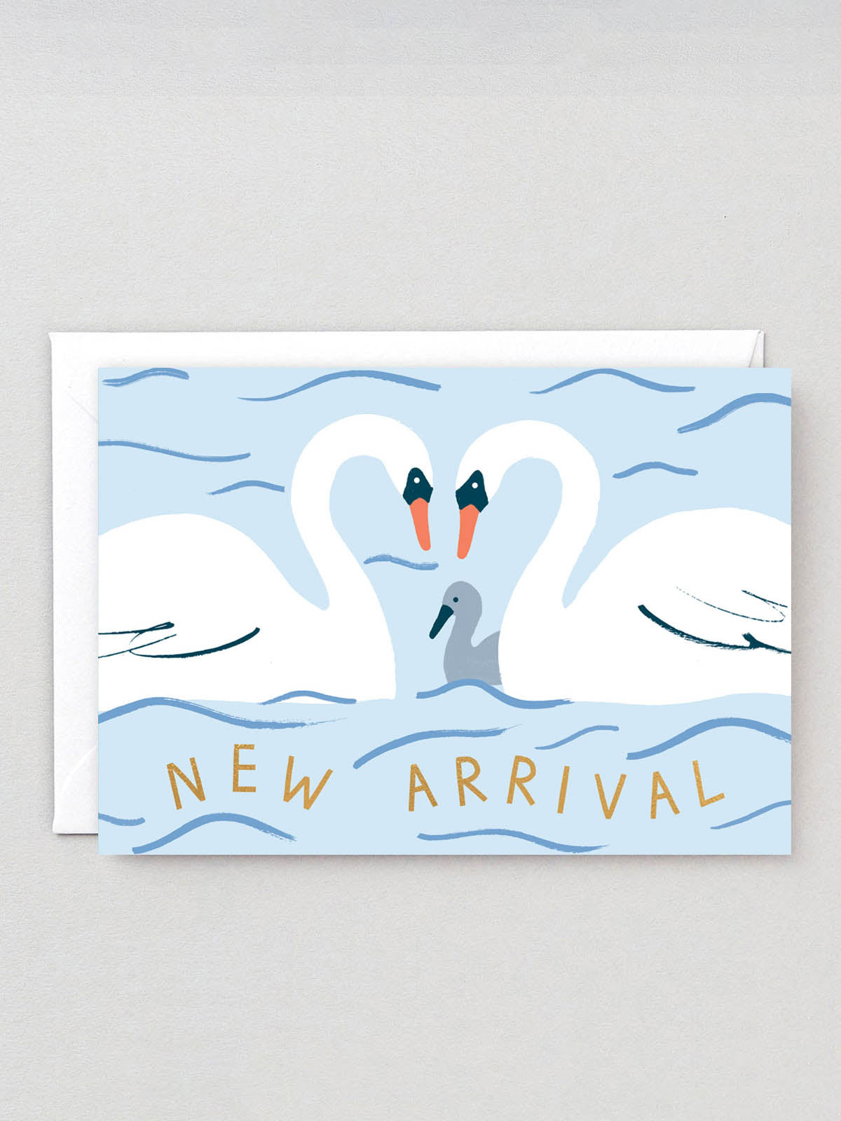 New Arrival Swans Card