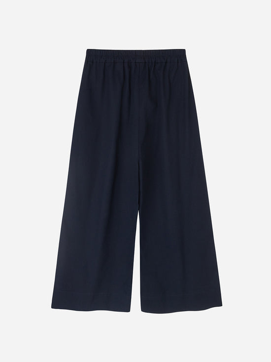 Load image into Gallery viewer, Navy Wide Leg Trousers
