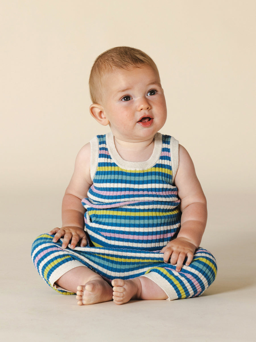 Cobalt Stripes Aeron Tank Top