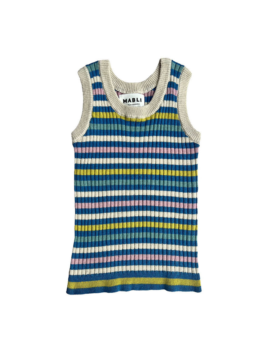 Load image into Gallery viewer, Cobalt Stripes Aeron Tank Top
