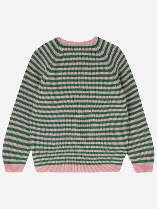 Emerald & Rose Stripe Kids Jumper