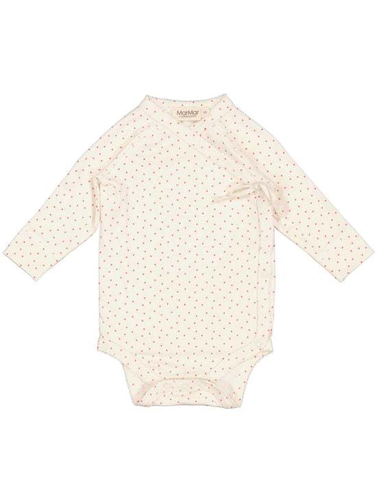 Red Currant Dot Long Sleeve Baby Body