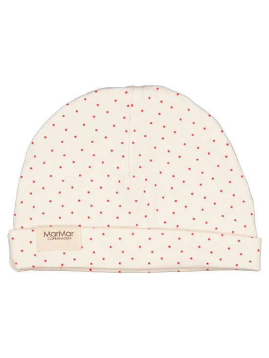 Load image into Gallery viewer, Red Currant Dot Baby Hat
