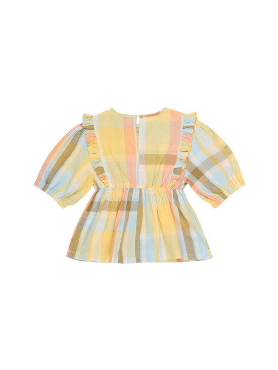 Load image into Gallery viewer, Roberta Check Kids Blouse
