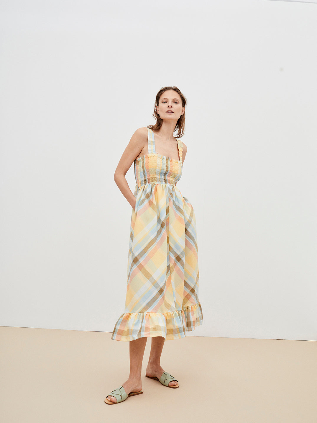 Roberta Check Dress