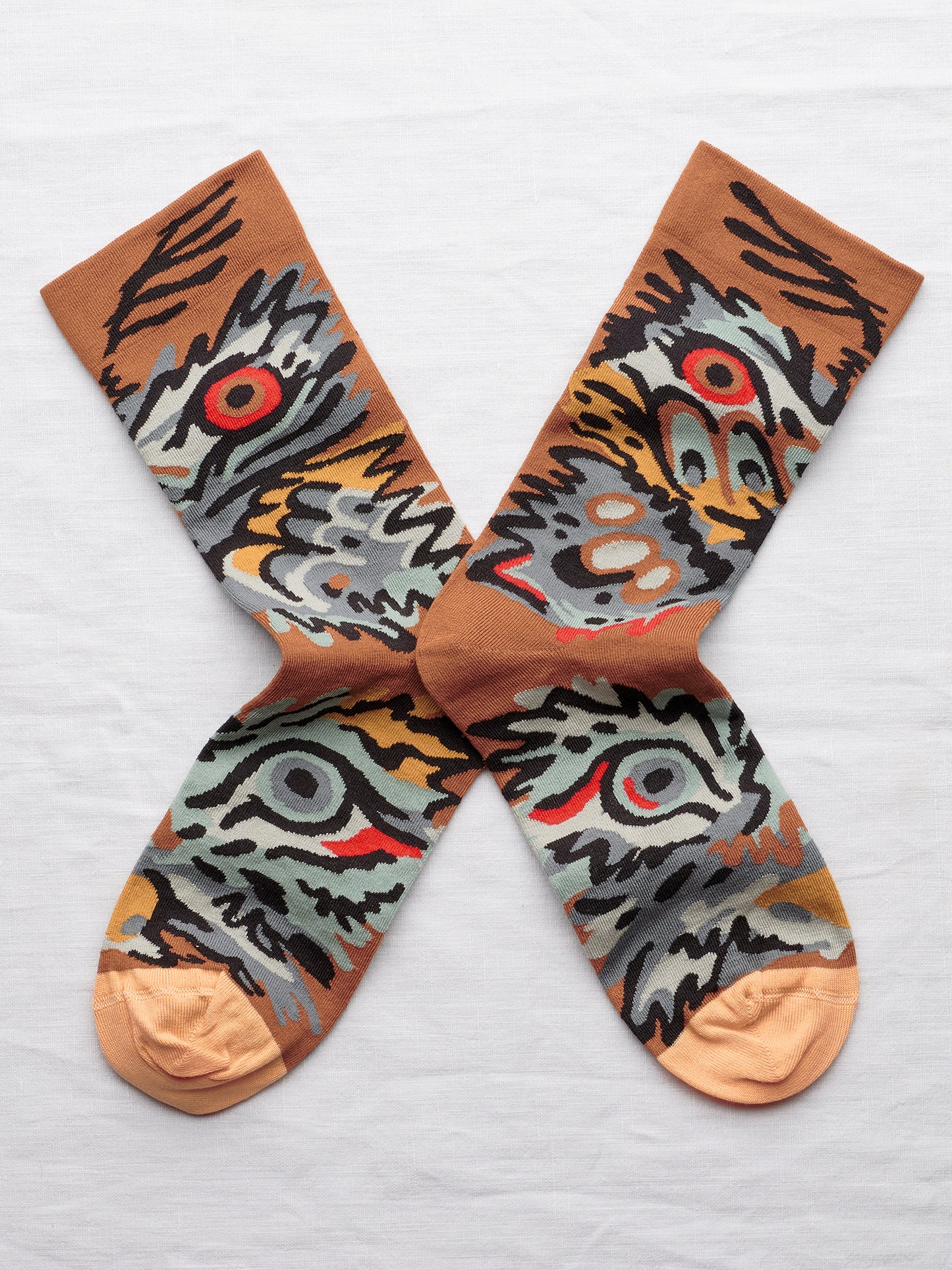 Caramel Butterfly Socks