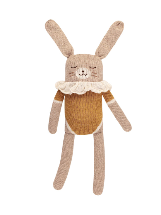 Load image into Gallery viewer, Large Bunny in Ochre Bodysuit
