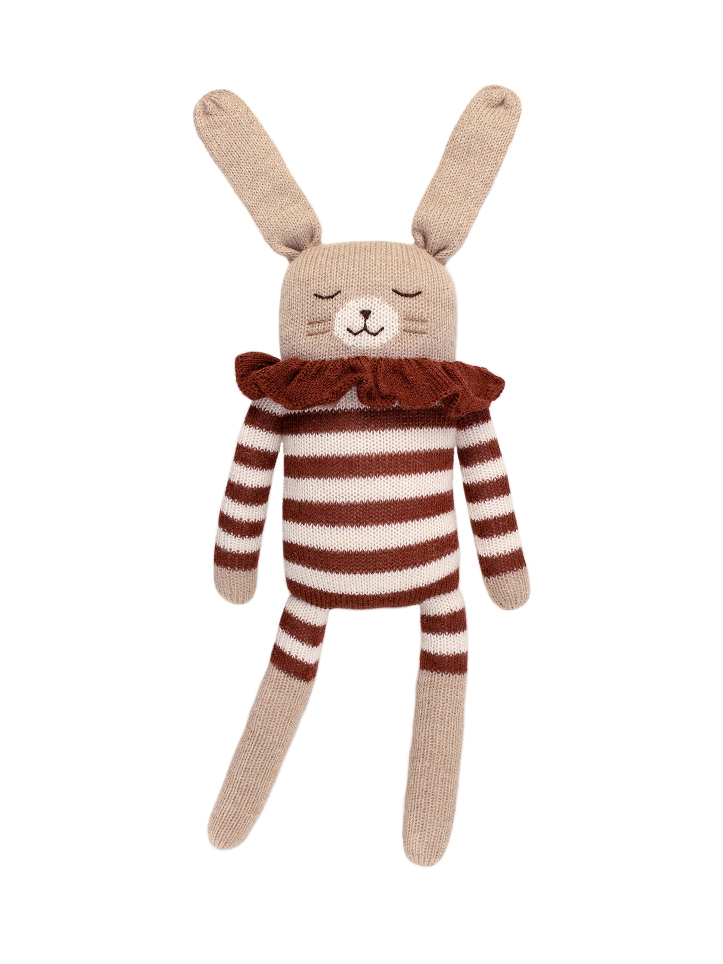Large Bunny in Sienna Striped Pyjamas