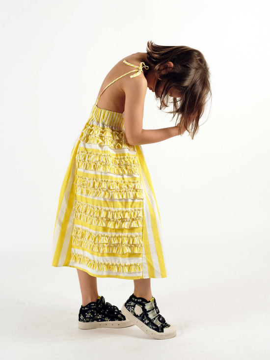 Amarilis Yellow Stripes Dress