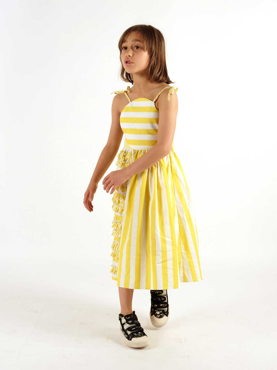 Amarilis Yellow Stripes Dress