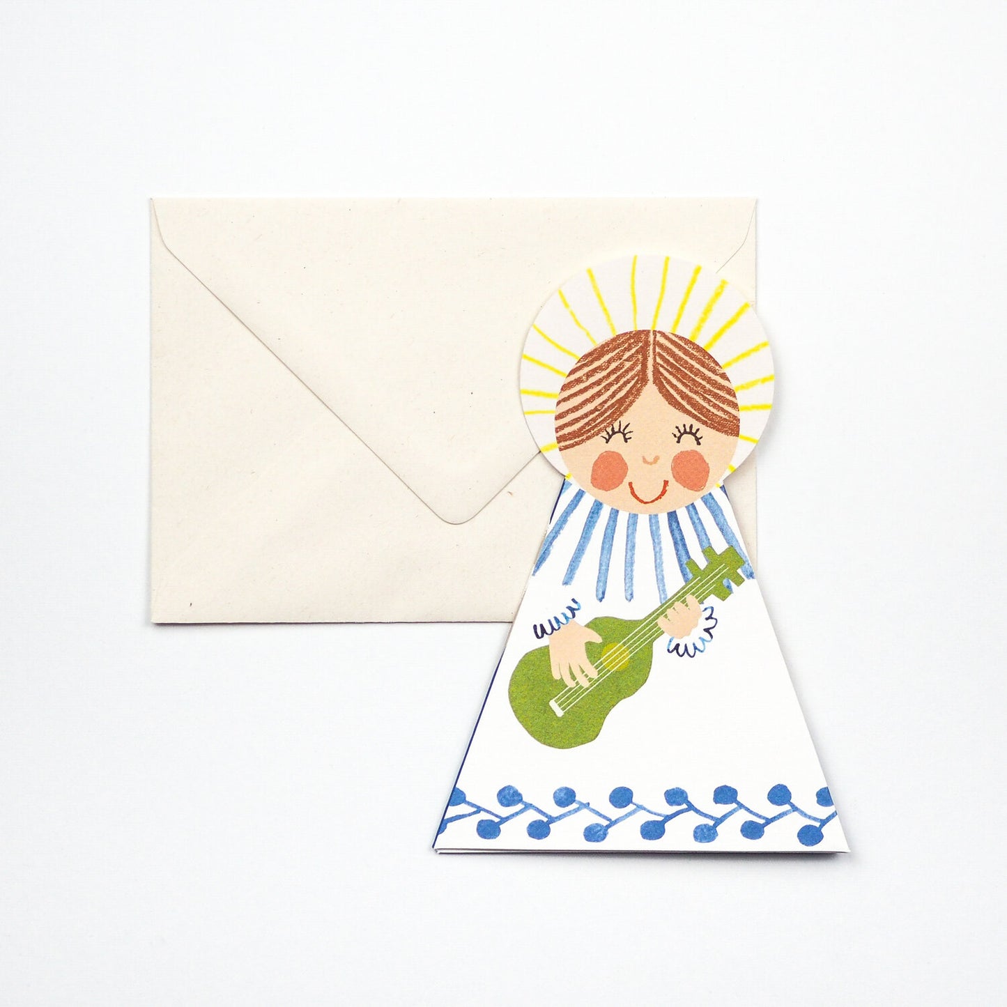 Blue Angel Christmas Card