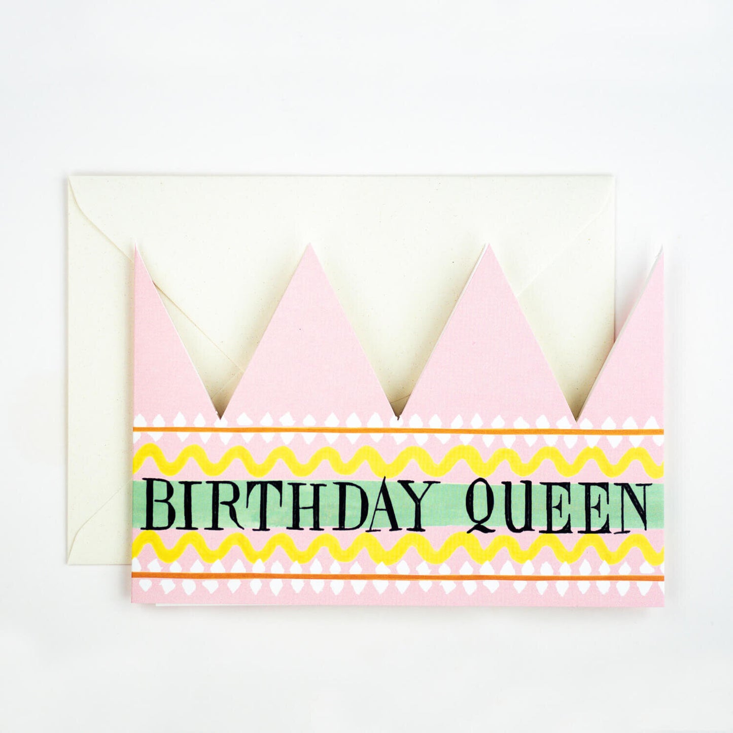 Birthday Queen Party Hat Card