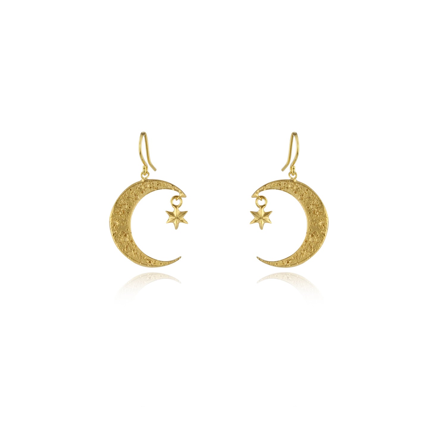 14K Yellow Gold Moon Stud Earrings - Kilani Jewellery Inc. | Kilani Custom  Design & Trading Inc.