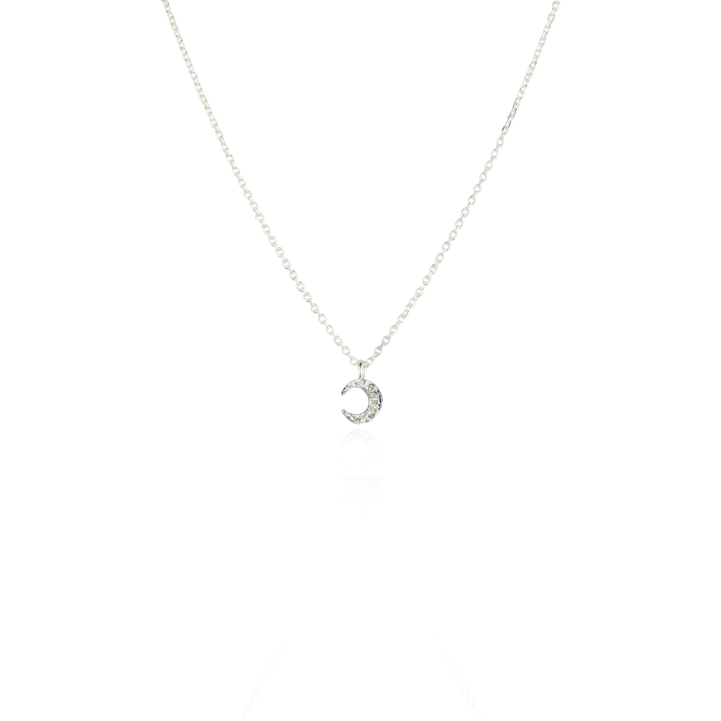 Micro Crescent Moon Necklace