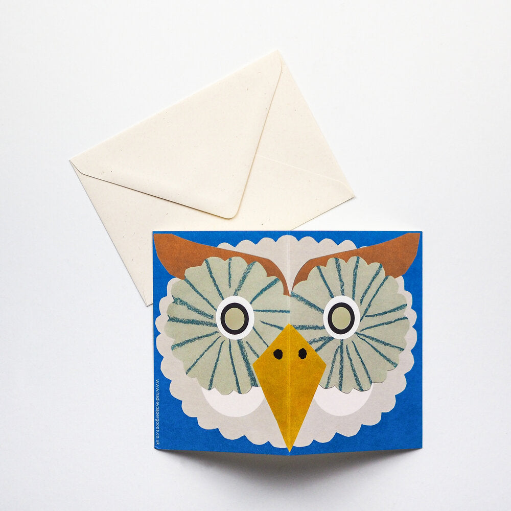 Owl Mask Card